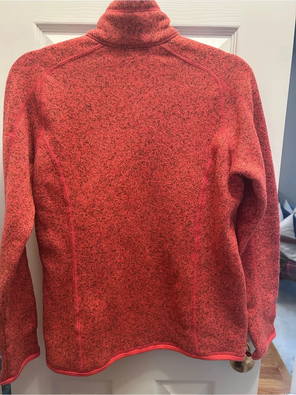 Patagonia Better Sweater 1/4 Zip Pullover Fleece Jacket in Coral. Size M